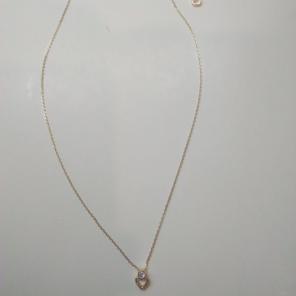 Kate Spade New Heart/Spade and Stone Necklace